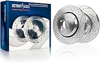 Vista 38 de Detroit Axle - Rotores de freno delantero de 5 lengüetas 4WD para Ford F-150 1997-2003 1998-2003 Rotores de freno de disco Lobo 1999 2000 2001 2002