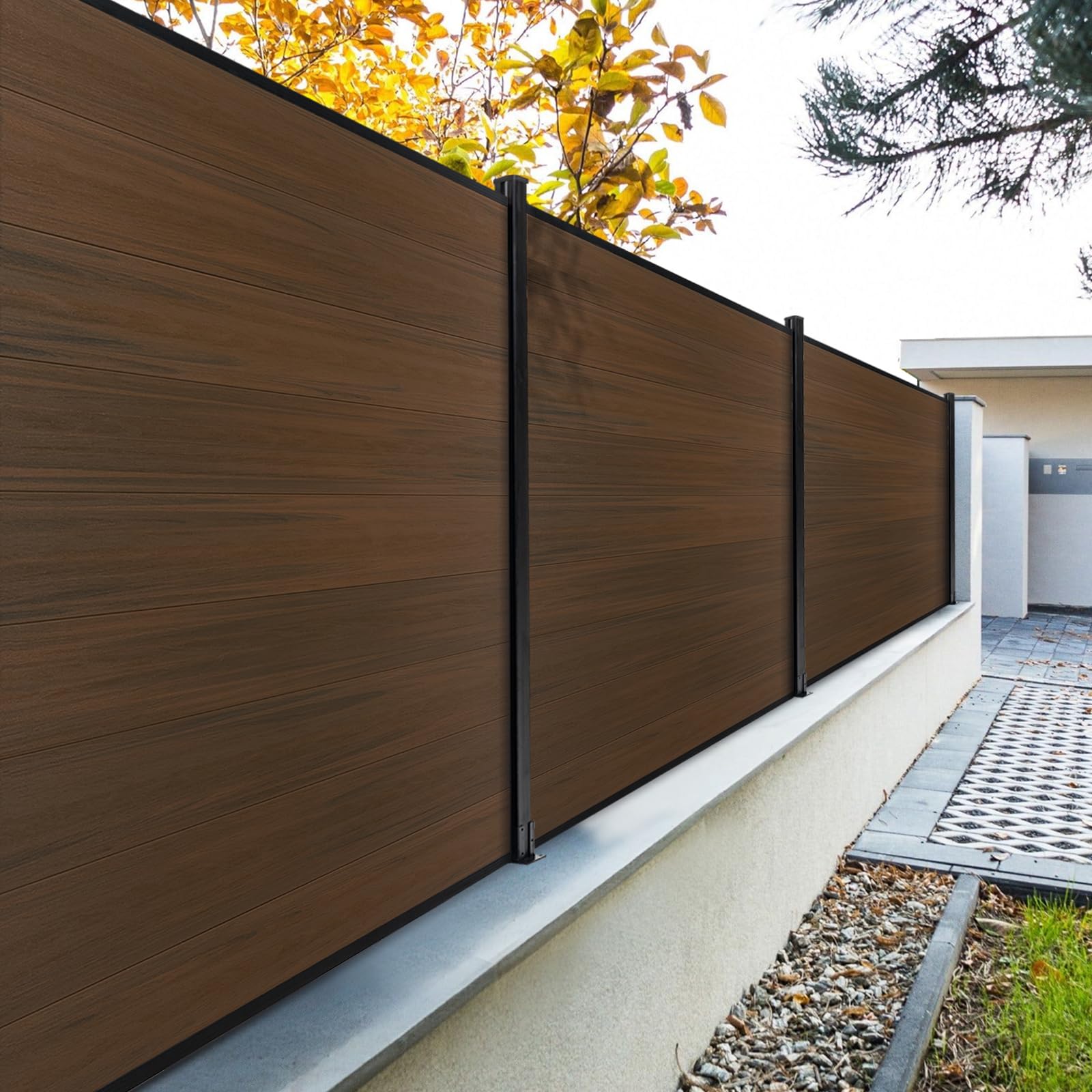 6 Foot High Privacy Fence DIY Kit , 6 Ft High Hoft Privacy Fencing,