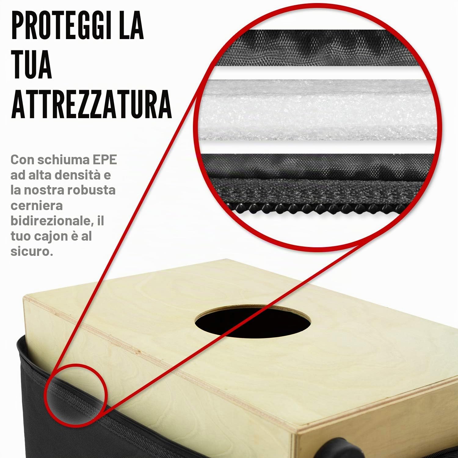 TIGER, World Rhythm Natural Cajon, Natural, (RL-CAJ2-NT)