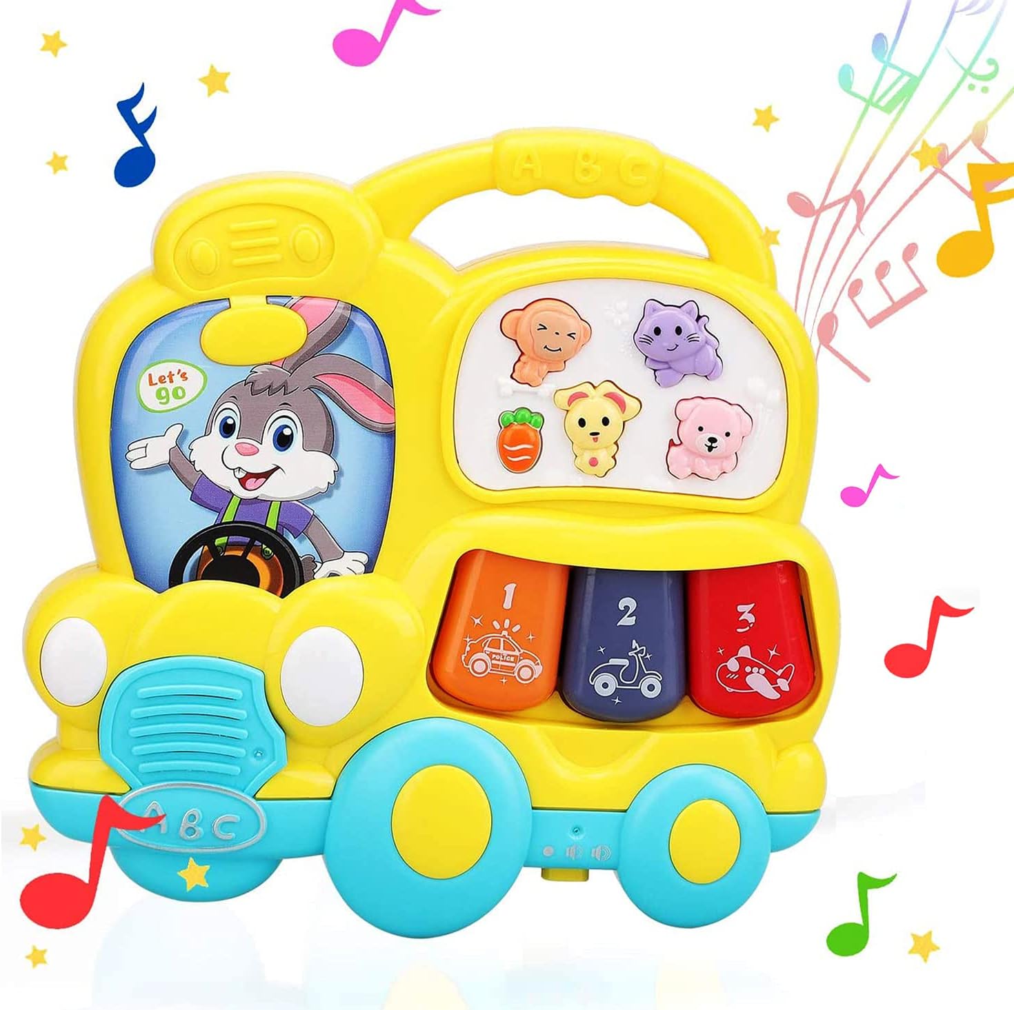 STEAM Life Educational School Bus Toy Baby Musical Toy