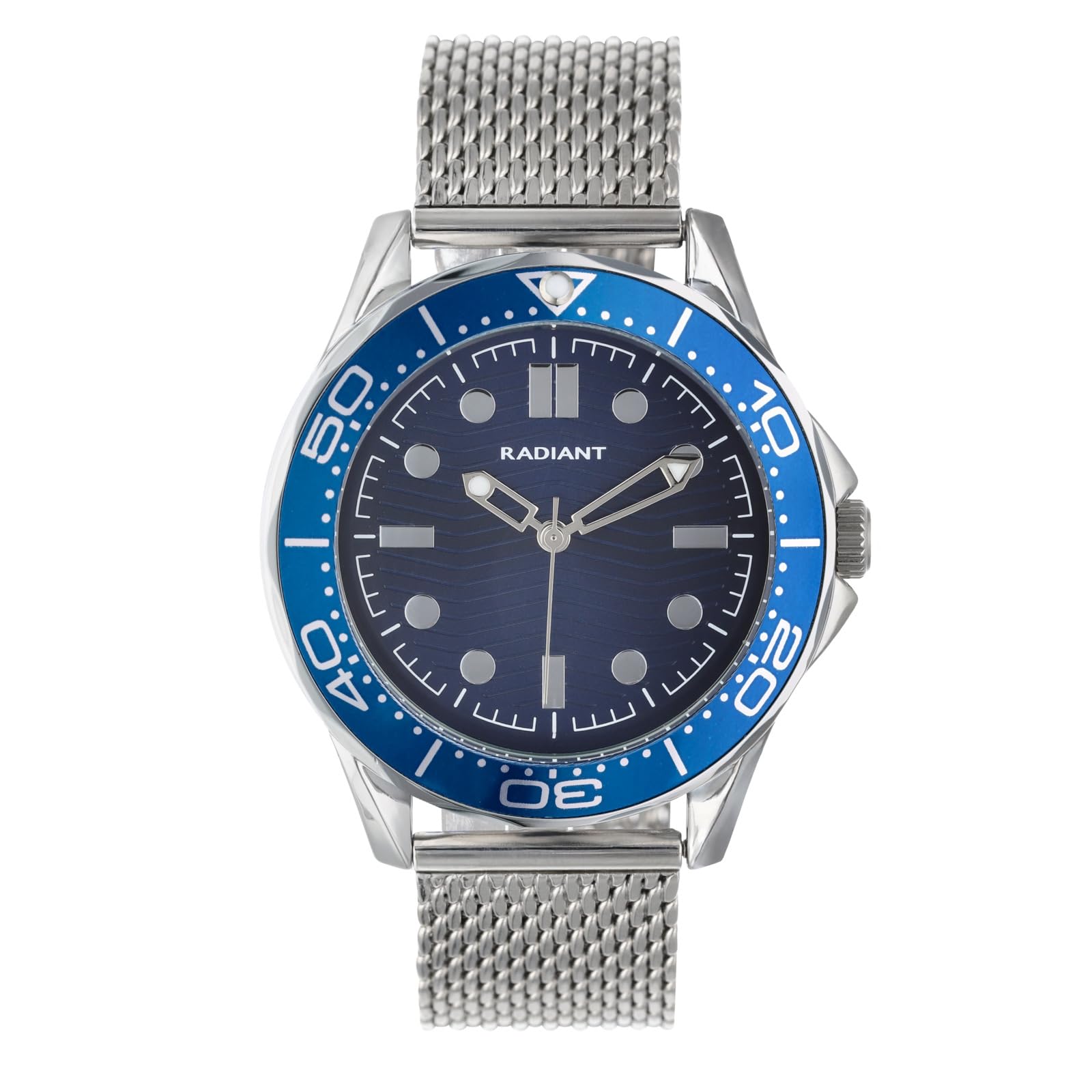 Radiant Reloj Hombre Chris Azul Correa Plateada