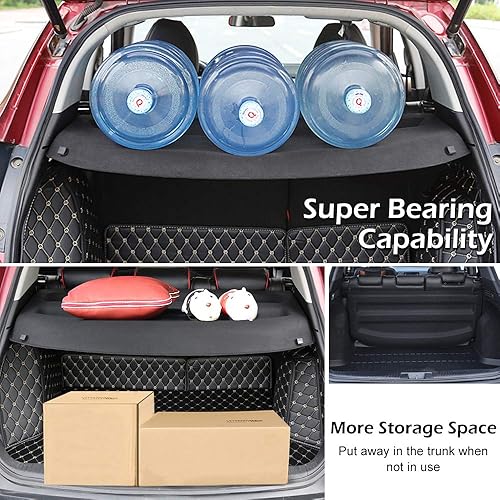 Miniatura 5 de Cubierta de carga para maletero para Honda HRV HR-V 2016 2017 2018 2019 2020 2021 negro maletero de carga equipaje cubierta de seguridad impermeable