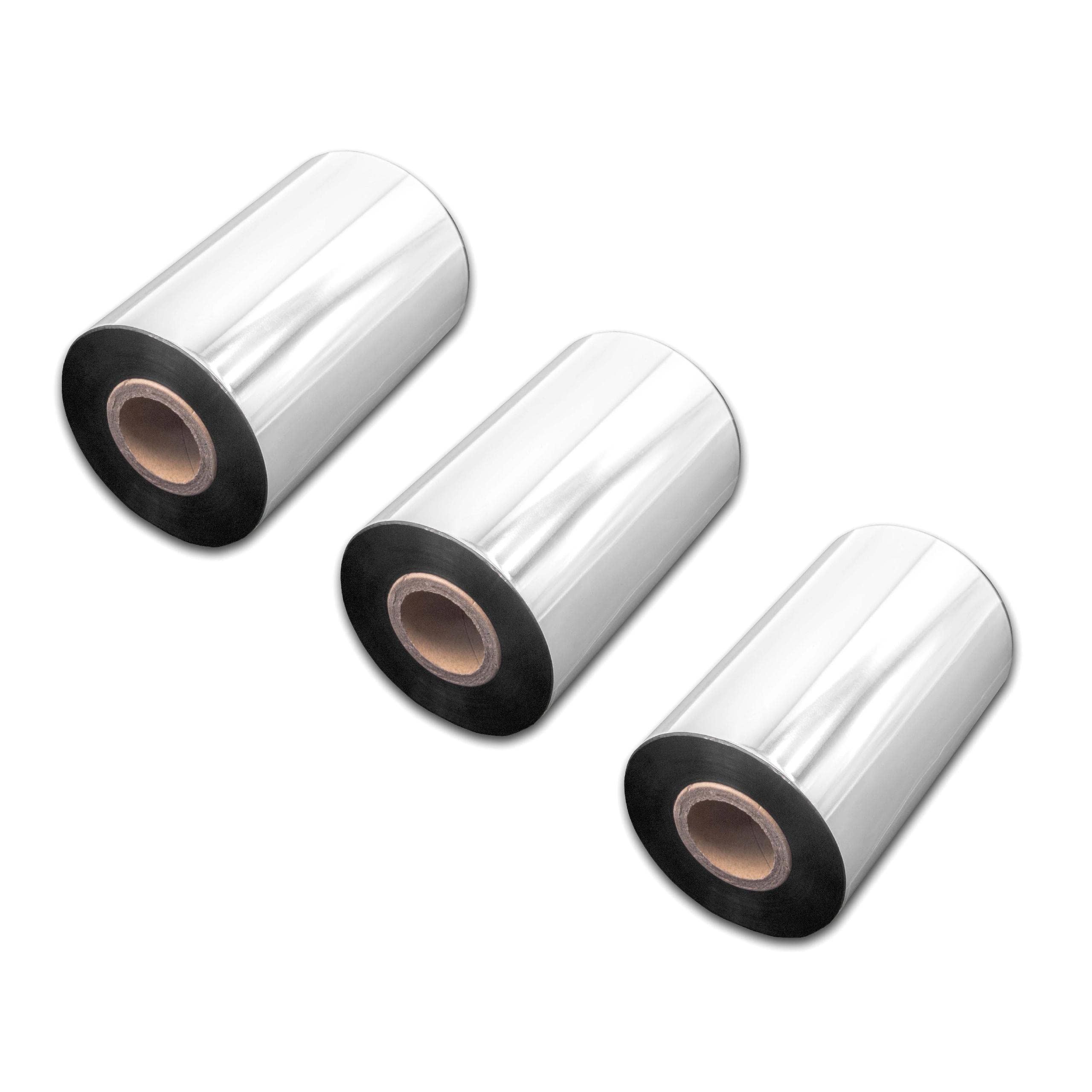 vhbw 3x nastro trasferimento termico compatibile con Bixolon Samsung SLP-TX400 etichettatrice, indelebile, 100mmx300m, cera/resina