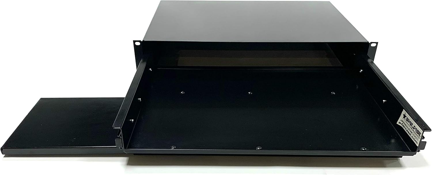 Star Case 2U Keyboard Drawer with Left or Right Side Mouse Tray