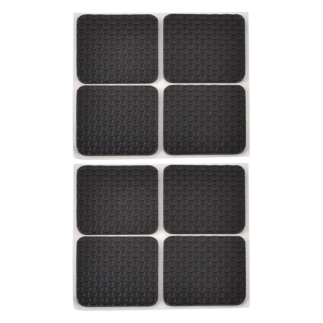 Furniture Silicone Protection Cover || Square Shape Rubber Floor Protector, Non Slip Furniture Pads, Sofa Bed Balance Pad Noise Insulation Pad,4 Cm Black Color,8 Pcs