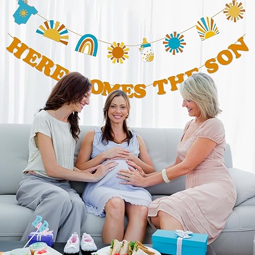Miniatura 6 de Cartel de «Here Comes the Son», «Here Comes The Son», decoración bohemia para baby shower, decoración bohemia para baby shower, suministros para