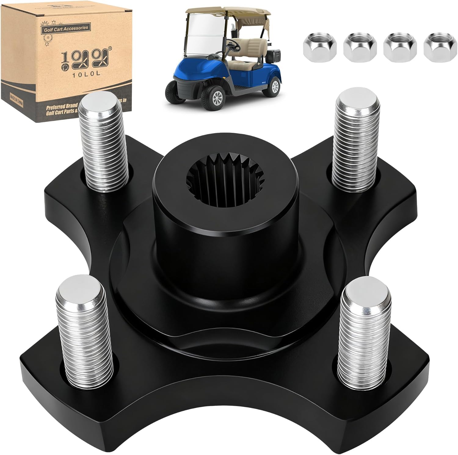 Amazon.com : 9.99WORLD MALL Golf Cart Rear Axle Hub Assembly for