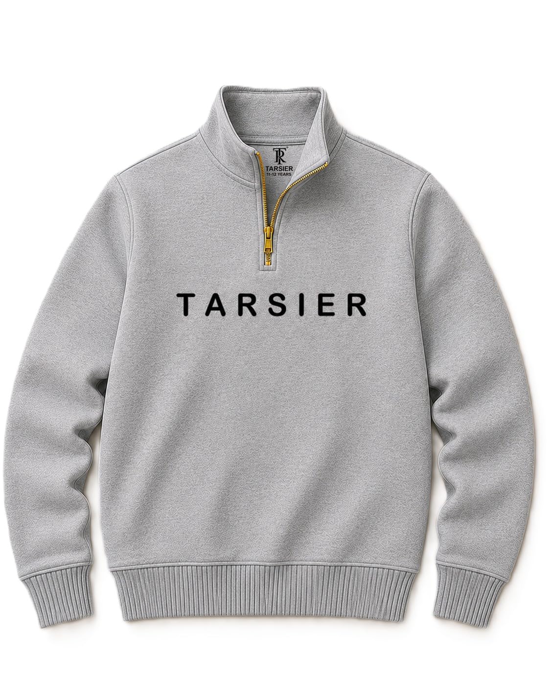 TARSIER Boys & Girls High Neck Zipper Sweatshirt Long Sleeve Winter wear (Loopnet Fleece)-image-12