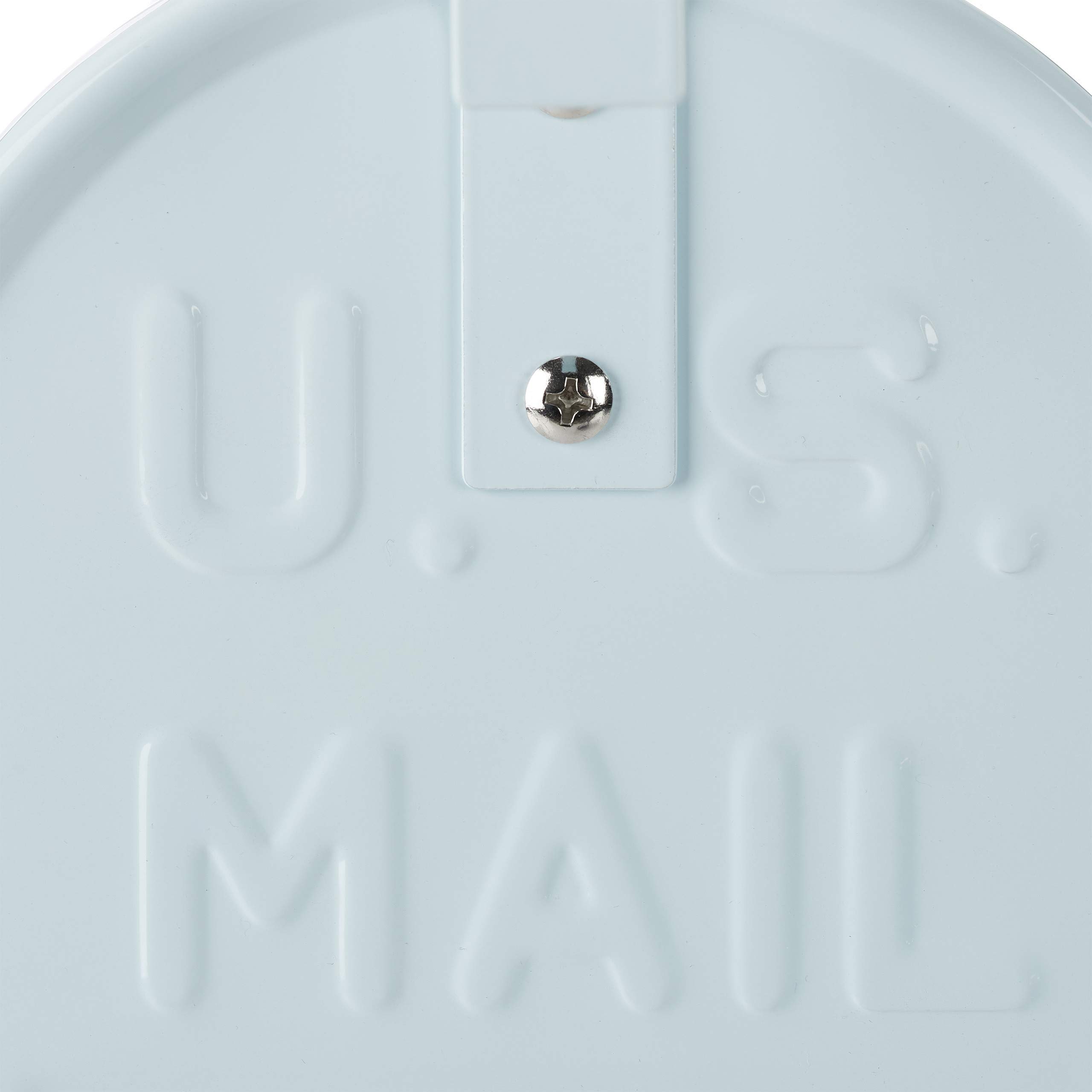 Relaxdays US Mailbox, vintage, flaga czerwona, nostalgia, styl retro, niezwykła skrzynka na listy, zabawna przegródka na gazety, biała