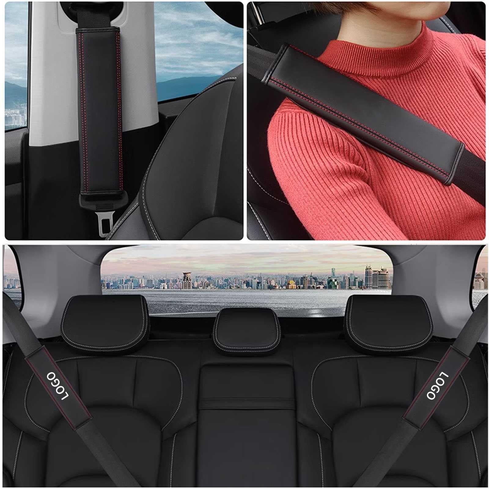 Amazon | 2枚入り 車 シートベルトカバー に対応 マツダ ロードスター