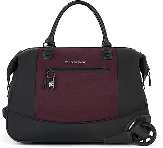 review Sherpani Trip, 2 Wheeled Rolling Duffel Bag, Travel Duffel Bags, Duffle Bag, Carry On Luggage for Women (Merlot)
