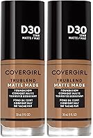 Vista 58 de Covergirl Trublend Base líquida mate D10 Golden Caramel, 1.014 onzas líquidas