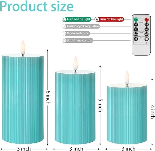 Miniatura 42 de Angelloong Velas parpadeantes de cristal transparente, sin llama, funcionan con control remoto y baterías, velas LED con temporizador, románticas