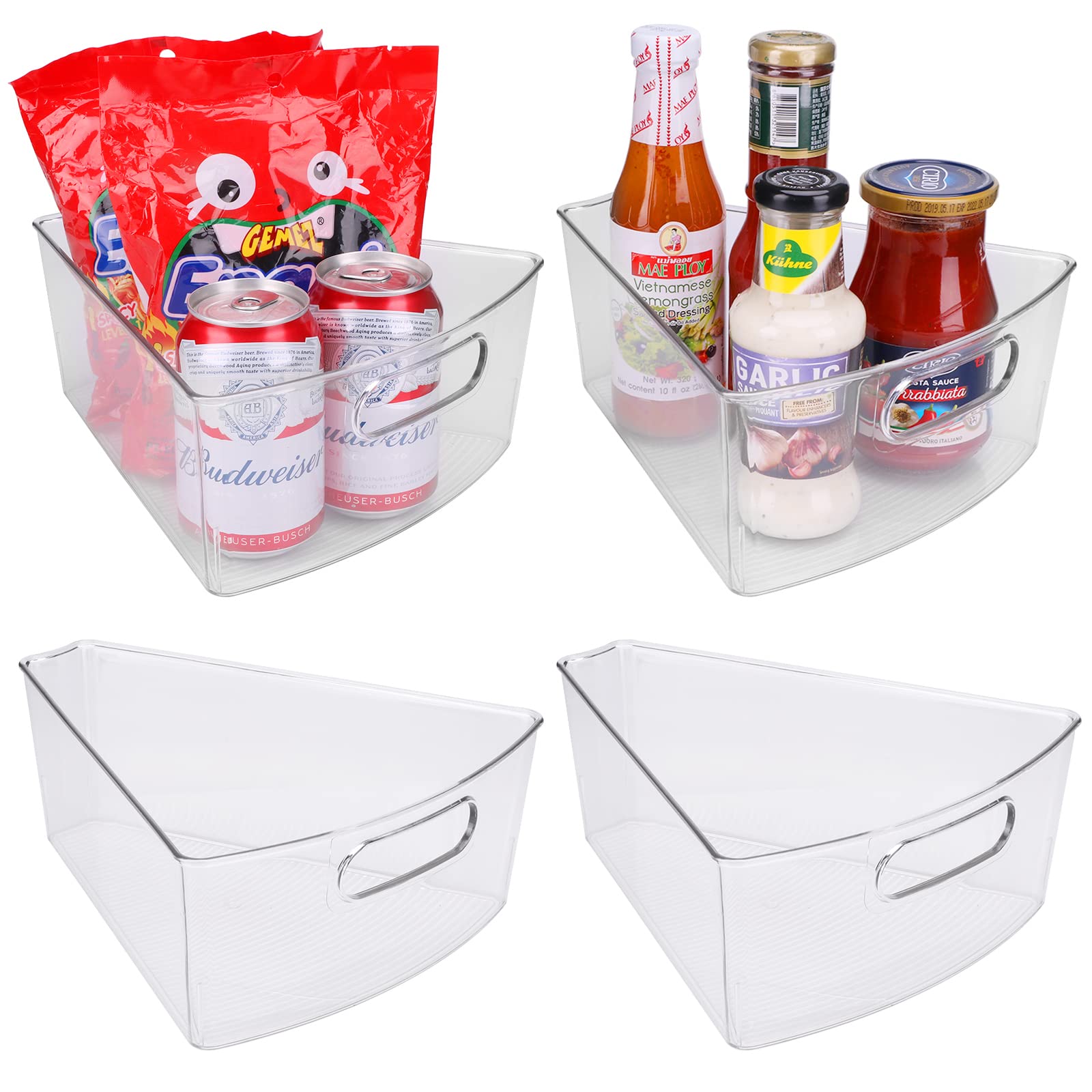 Buy URALFA Lazy Susan Organizer Bins, Corner Organizer, Plastic