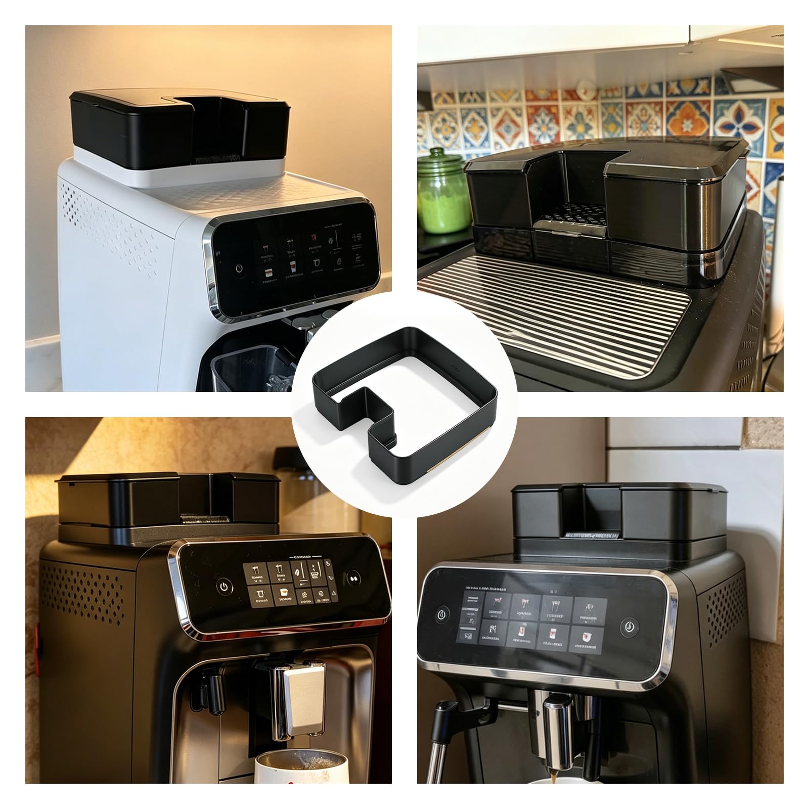 Erweiterung Kaffeebohnenbehälter für Philips Kaffeevollautomat 2200 - Kaffeevollautomat Zubehör für Philips 800 1200 3200 4300 4400 Series (Smart), Bohnenbehälter Ersatzteile für Mehr Kaffeebohnen