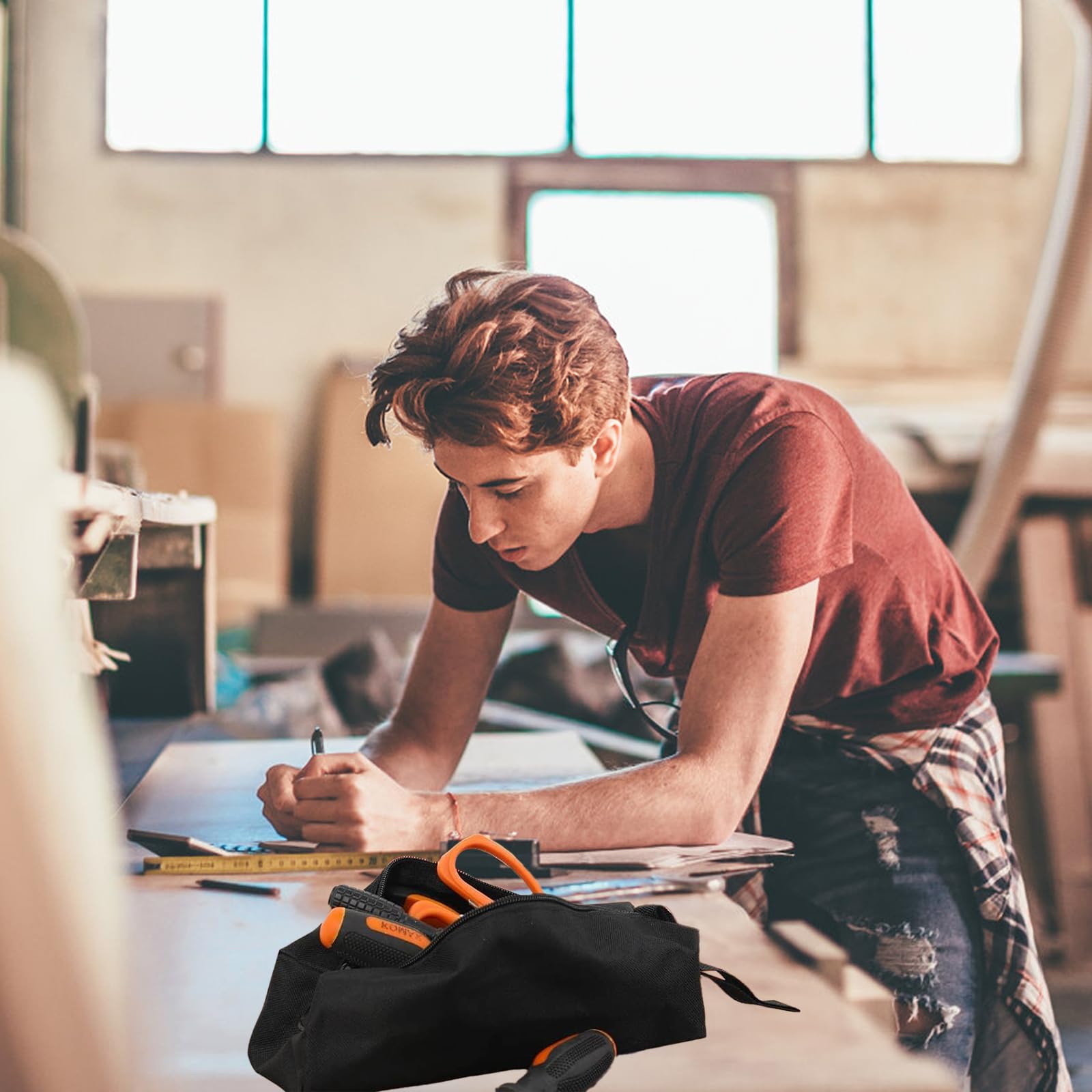 Mobestech Lot De 2 Pochettes à Outils Avec Fermeture éclair - Sac à