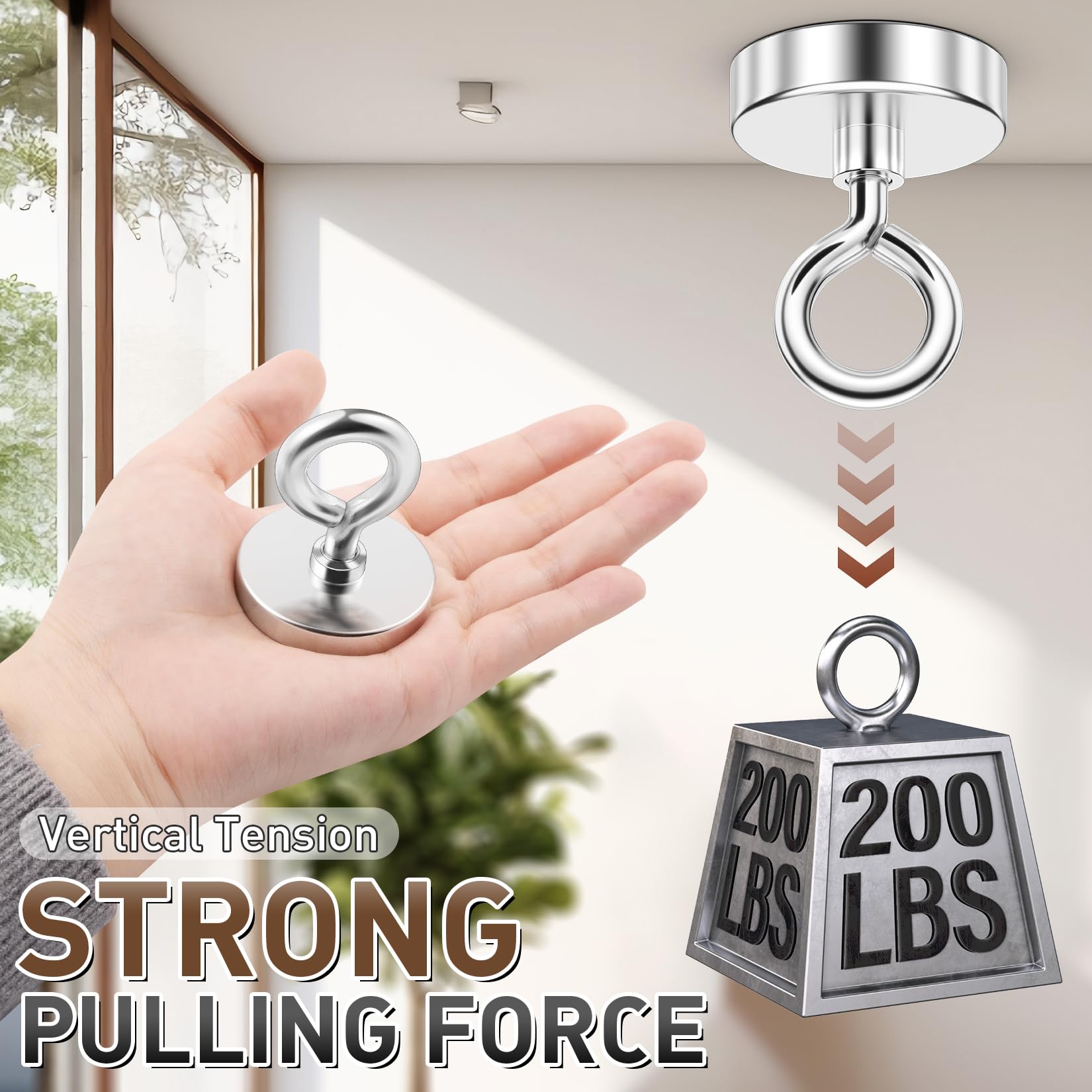 FINDMAG 200 LBS Fishing Magnet - Powerful Metal Retrieval -9