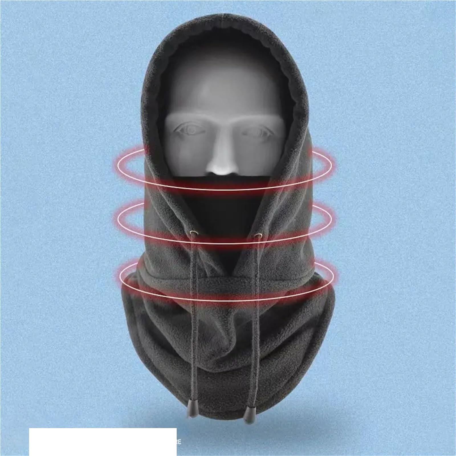 Masque De Cyclisme 2 pièces Cagoule Hiver Chapeau Bonnets Plus Chaud Coupe-Vent Complet Masque de Ski Casquettes Hommes Bonnets écharpes Écharpe pour La Moto