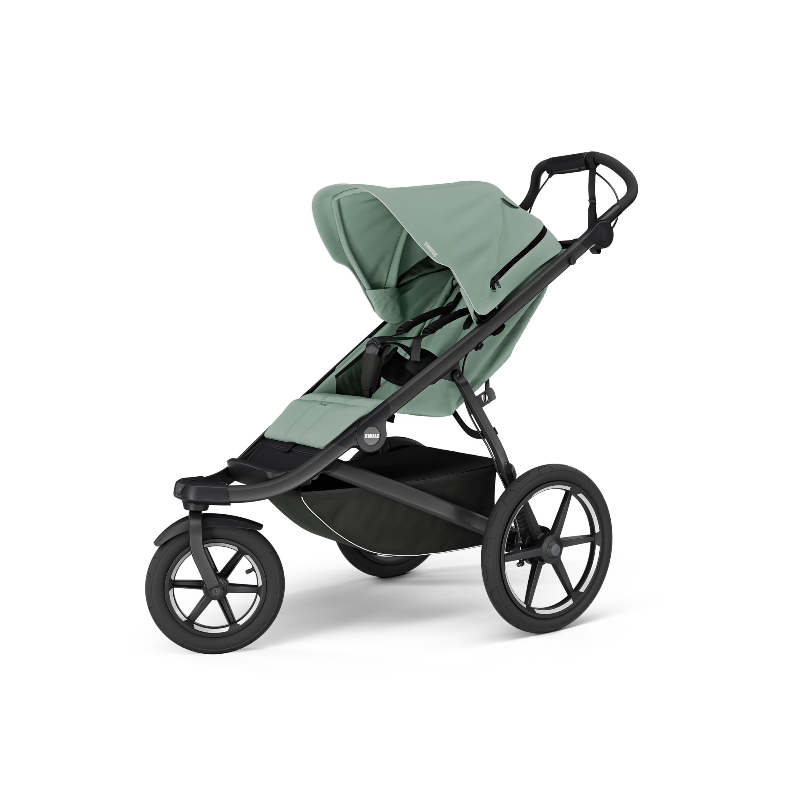 Cochecito individual todoterreno Thule Urban Glide 3 para niño, ligero, con neumáticos de aire, suspensión, freno de mano integrado, asiento reclinable con reposapiernas, arnés acolchado de 5 puntos
