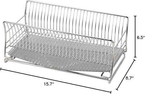 Miniatura 5 de Pearl Metal HB-5530 - Cesta escurridor de silicona, delgada, tipo deslizante, acero inoxidable 18-8, Sustina