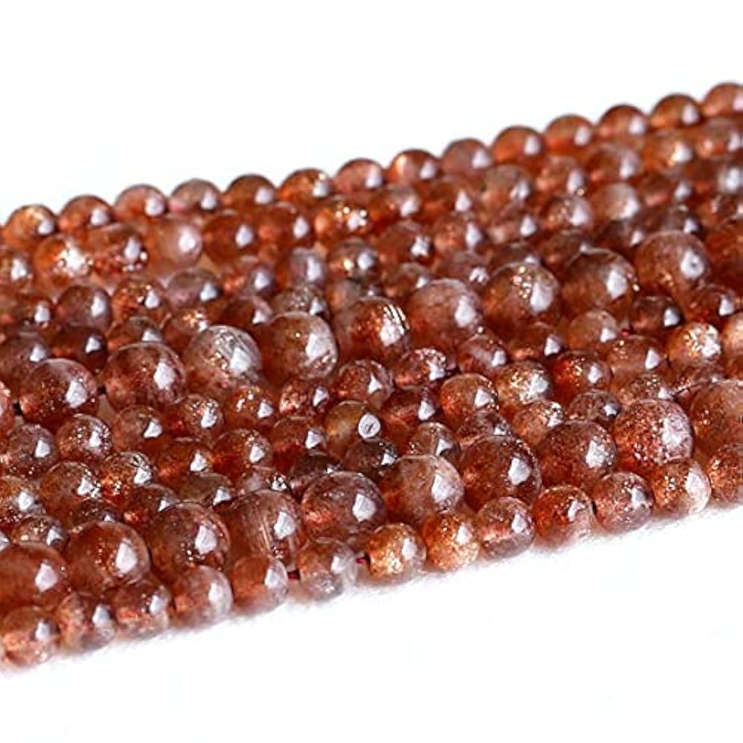 Pierre de soleil 5mm LKBEADS, perles de sanidine naturelle pour concevoir un bijou chargé d'énergie