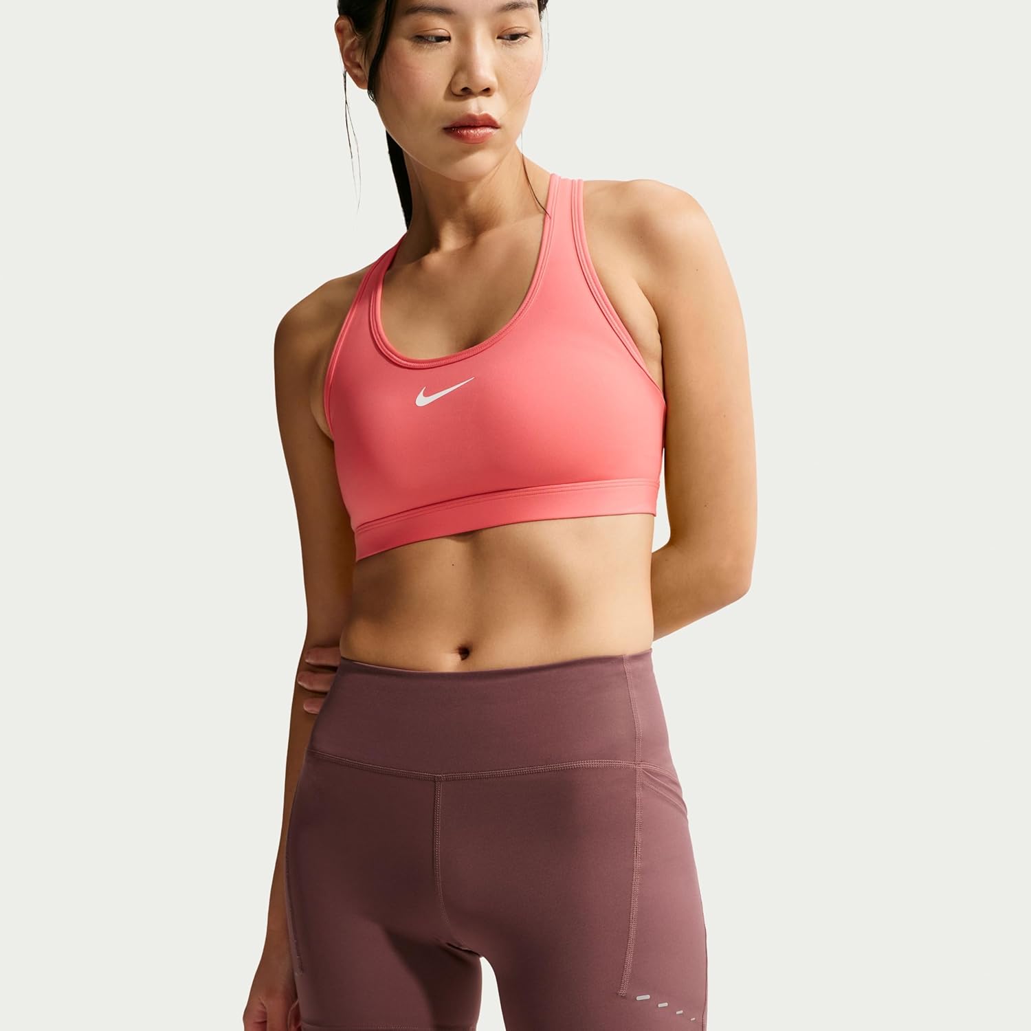 Nike Women's Swift High-Waisted 4" Tight Running Shorts with Pockets