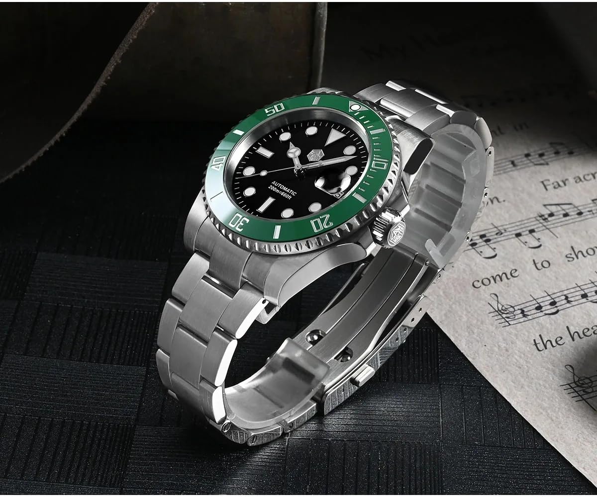 San Martin SN0017G-E - Reloj de pulsera para hombre (40 mm, 20 bares, ST2130, mecánico, automático, de lujo, resistente al agua)