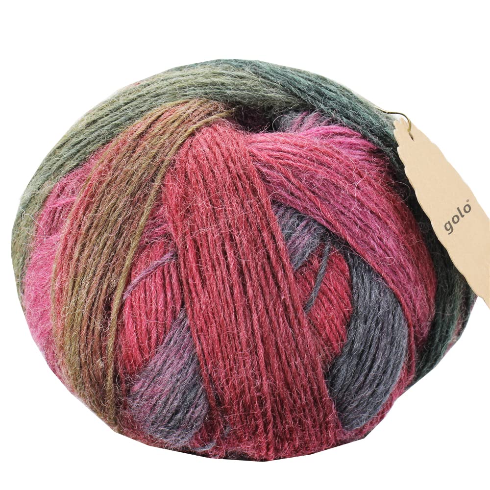 golo Wool Yarn for Crocheting 3.5oz Cashmere Yarn for Socks MQ5-007