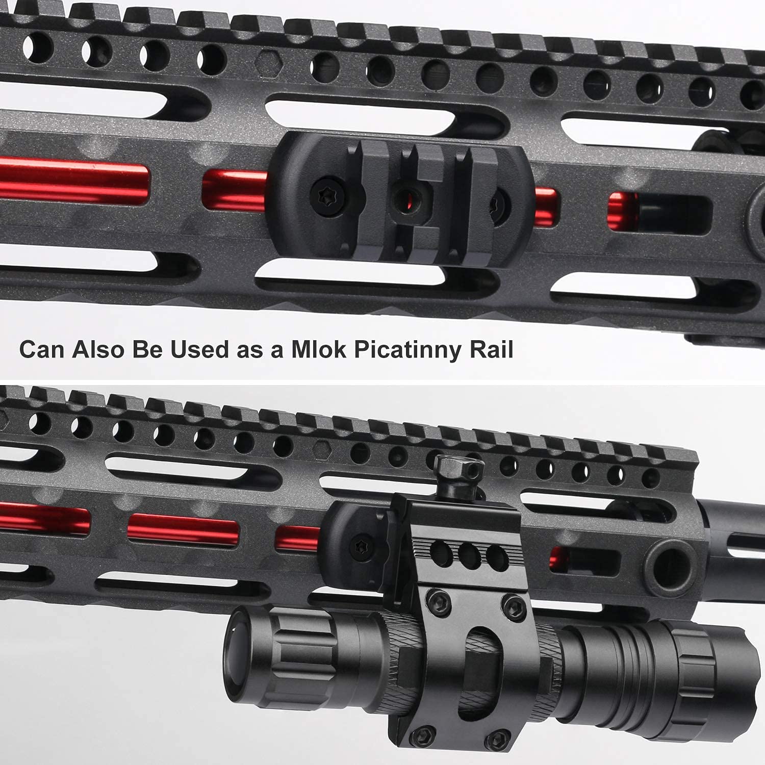 Buy Xaegistac Mlok GoPro Mount, 2 in 1 Side Gun Rail Mount for GoPro ...