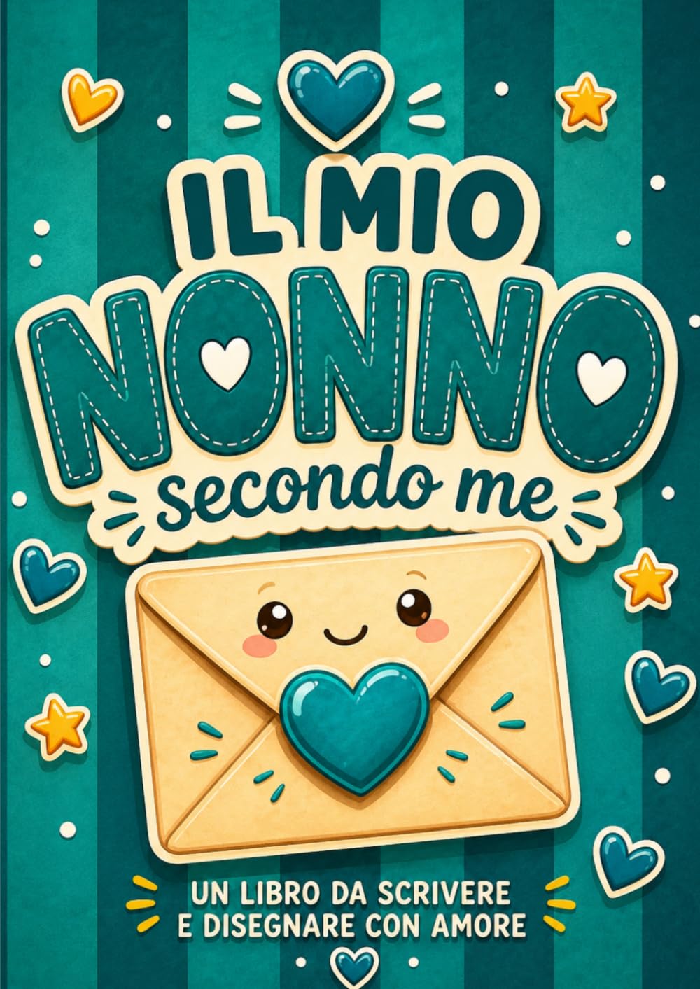 Il mio nonno secondo me: Libro attività in stampatello maiuscolo da compilare e personalizzare. Un regalo originale per il compleanno e la Festa del Nonno. (Le mie persone del cuore)