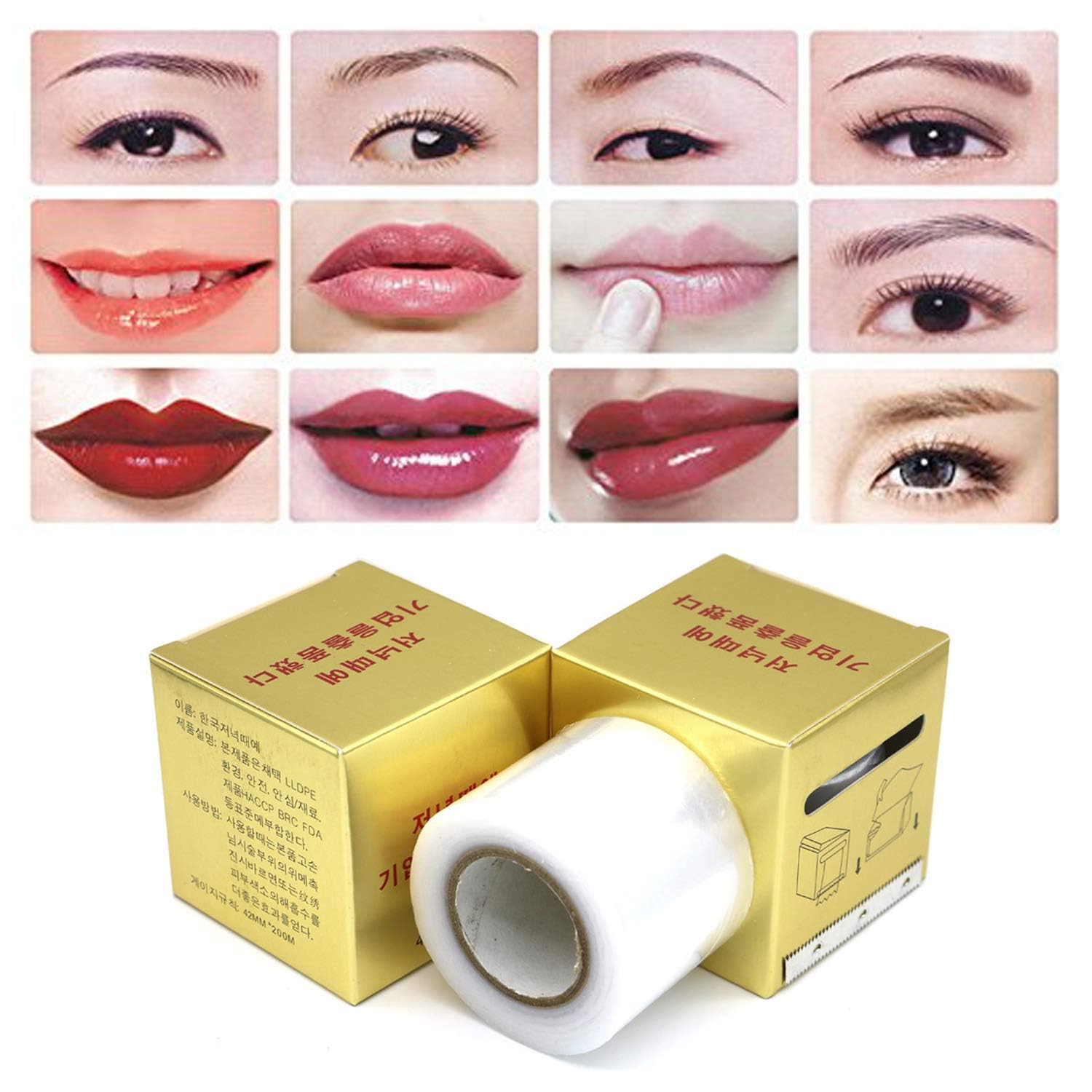 ieron 4 Roll Eyebrow Tattoo Plastic Wrap - Image 4