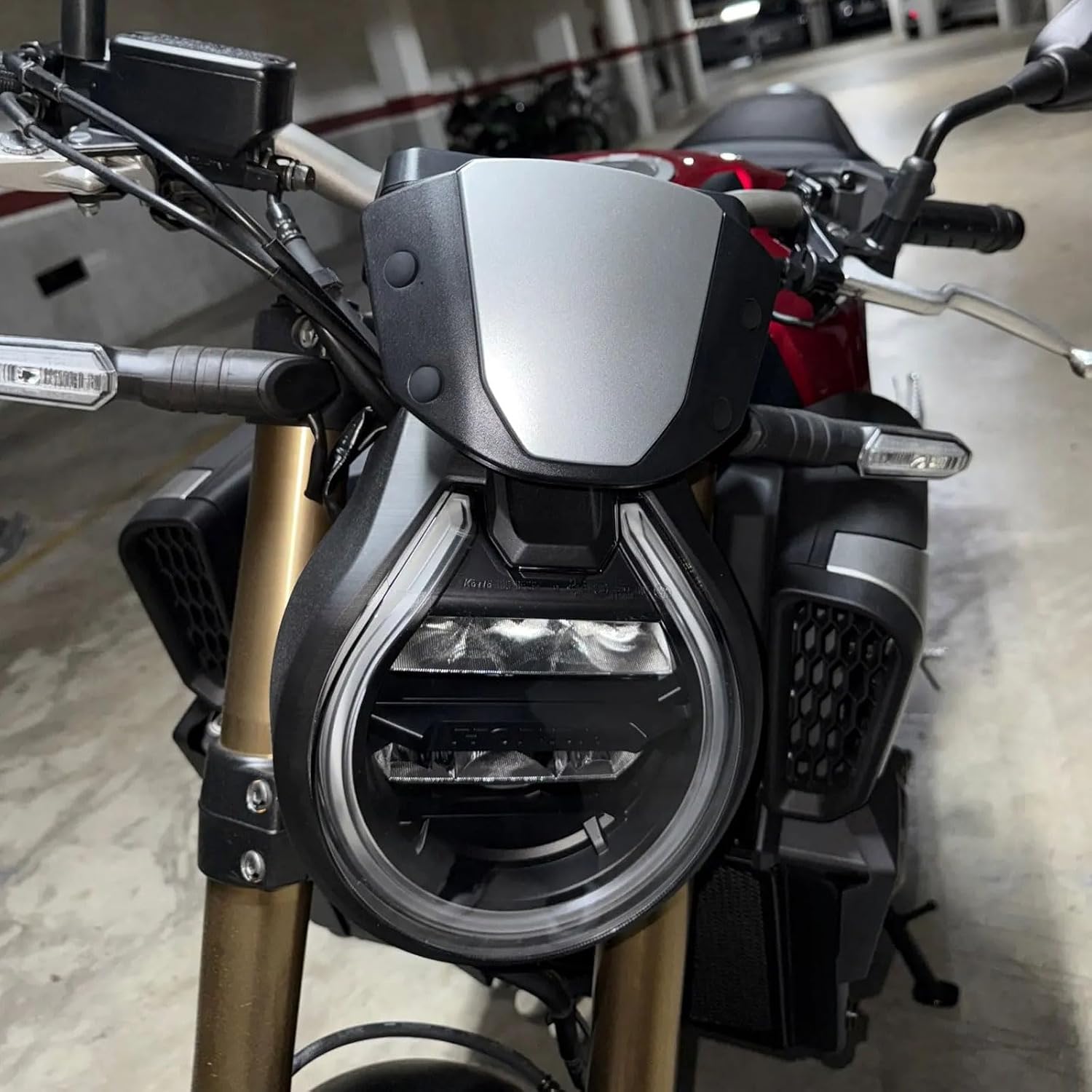 2024 CB650R Motorcycle Accessories Windscreen Front Flyscreen Wind Screen with Mount Bracket Replacement for HO&N&DA CB 650R CB 650 R Front Fly Screen 2024-2025 (Silver)