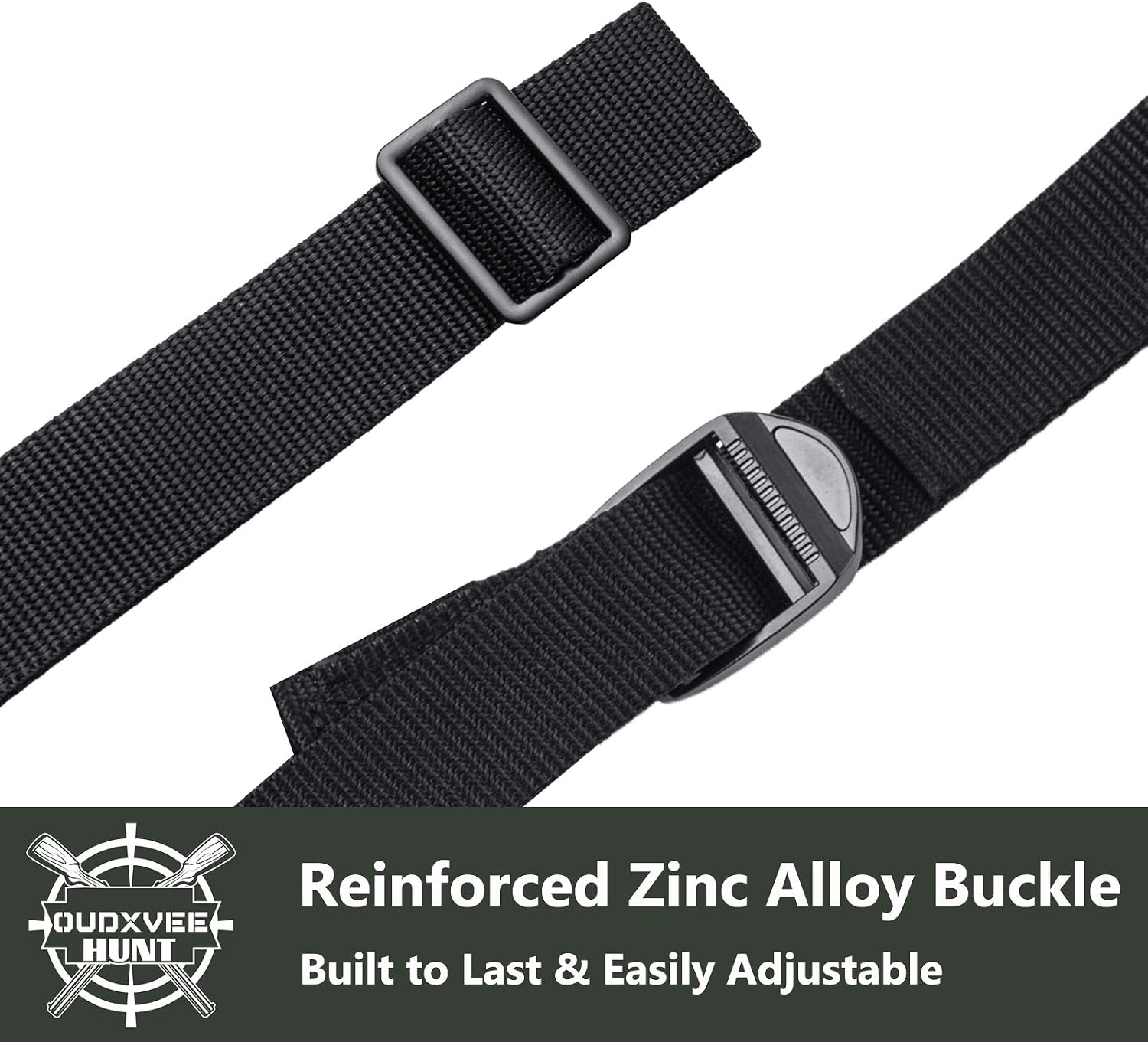 OUDXVEE Shotgun Sling with Shell Holder, Durable Rifle Sling with Swivels, Comfortable Shoulder Padded Shotgun Sling, Adjustable 2 Point Gun Sling Hold 16 Rounds of 12/20 Ga for Hunting Shooting