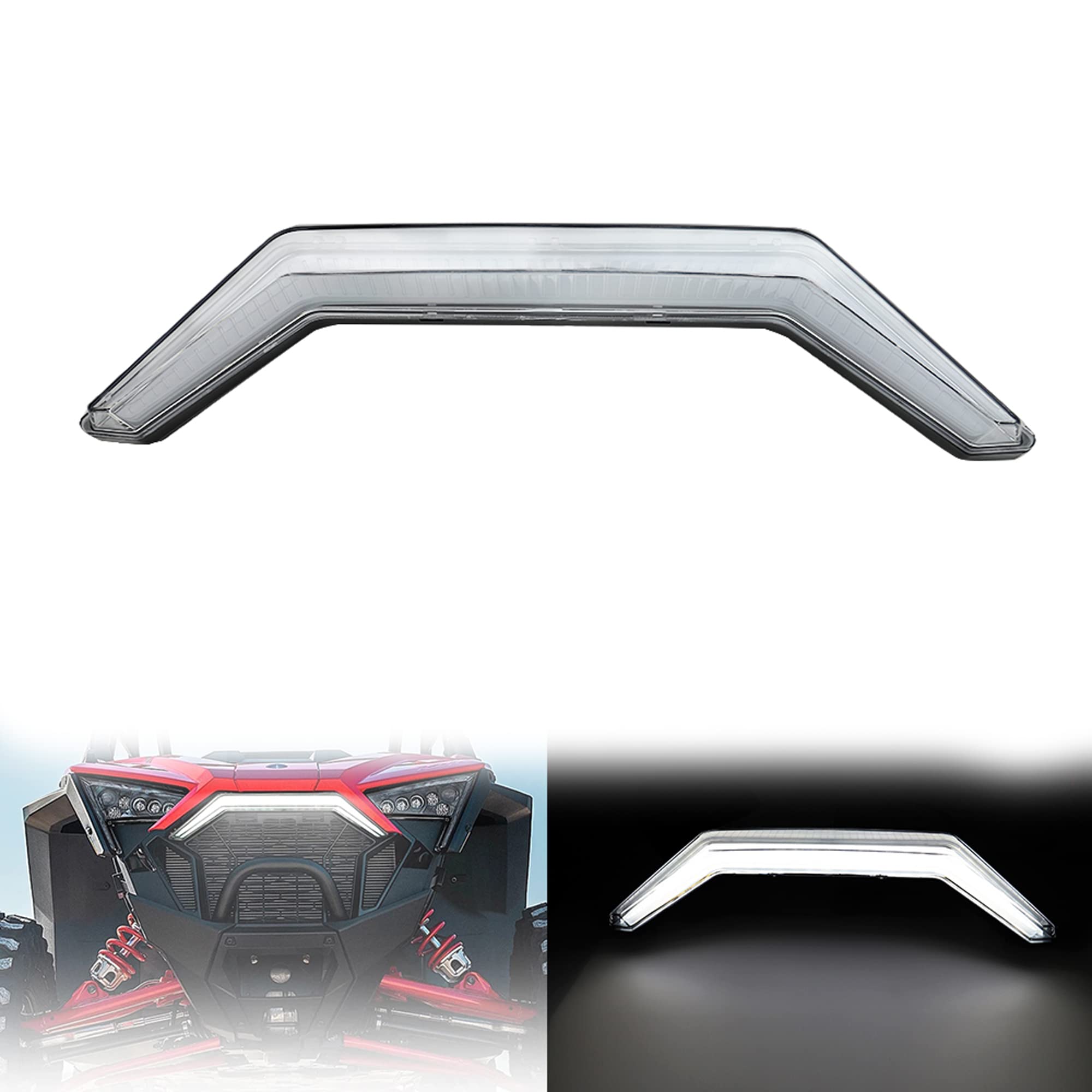 Akmties RZR PRO XP Accent Light LED Center Grill Light Compatible with 2020 2021 Polaris RZR PRO XP / 4 2022 RZR PRO R #2884346