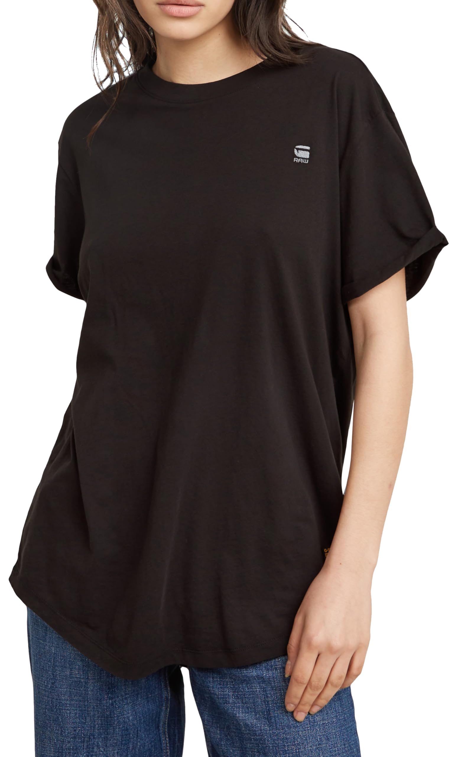 G-Star Women's Black Lash Fem Loose Top, (Dk D16902-4107-6484), Xxs