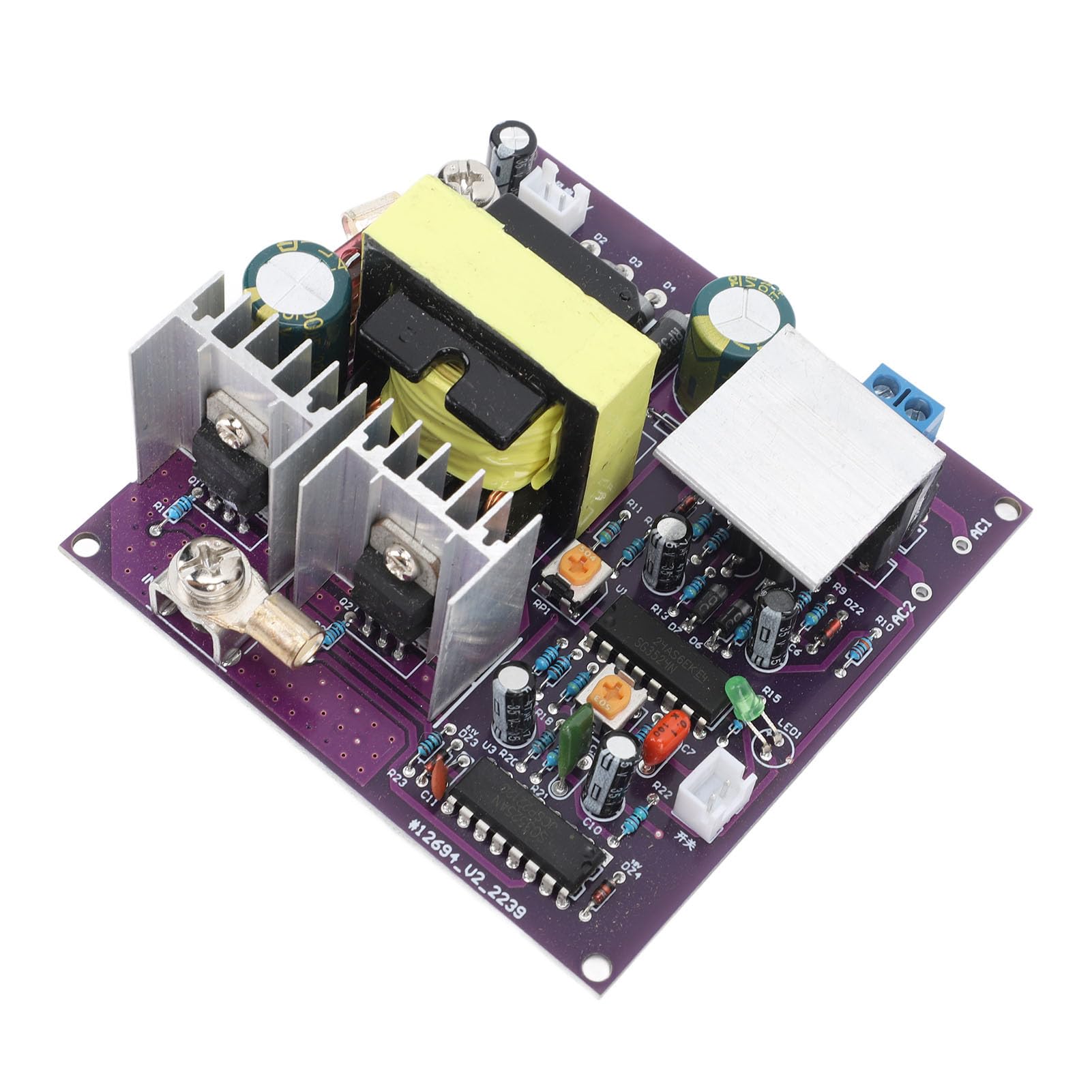 Fafeicy Modulo Inverter di Potenza da 300 W DC 12V a AC 220 V 50 Hz Scheda Inverter a Onda Sinusoidale Pura Convertitore Boost con Uscita Regolabile per Elettrodomestici Alimentazione di