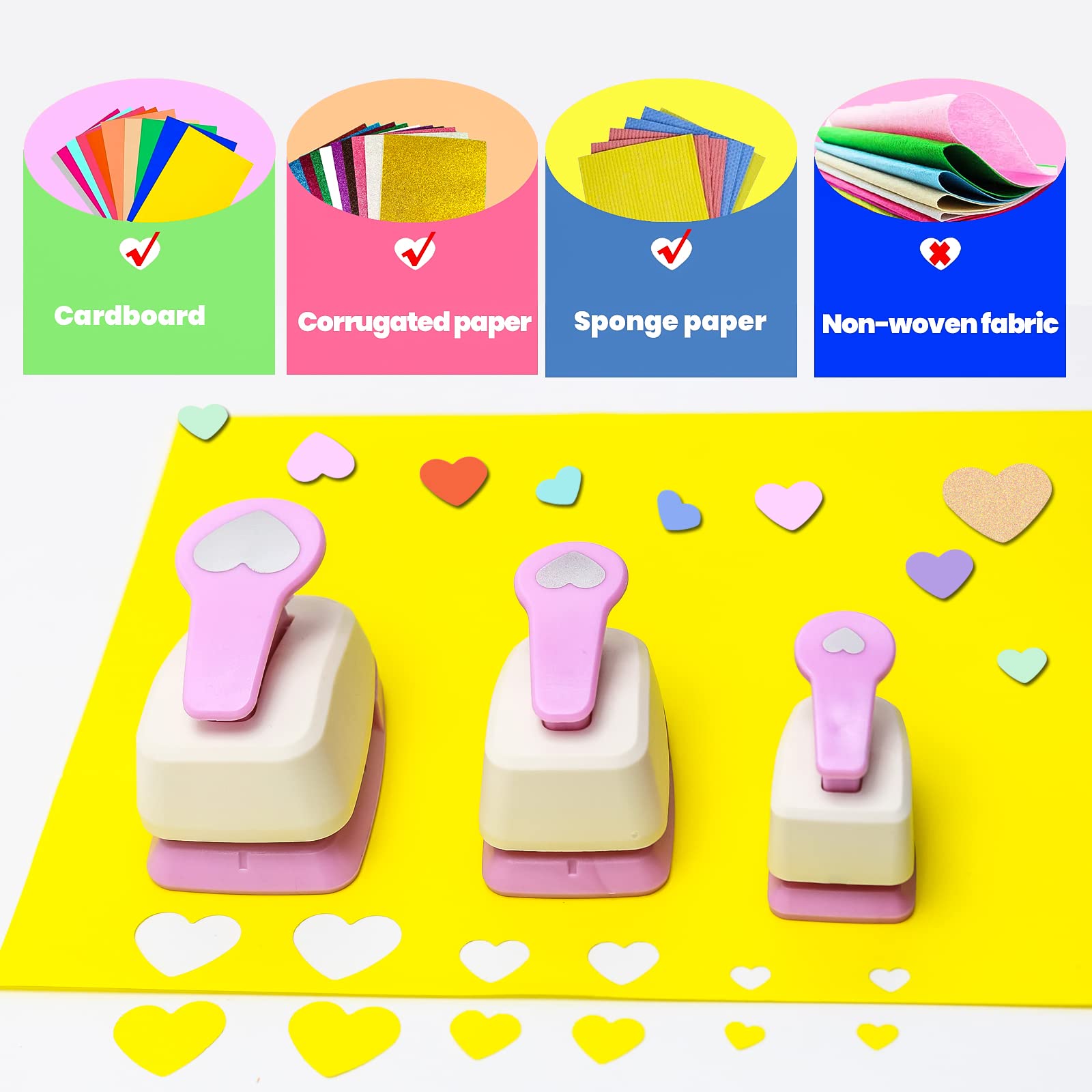 Paper Punch, Heart Hole Punch, Heart Shaped Hole Puncher