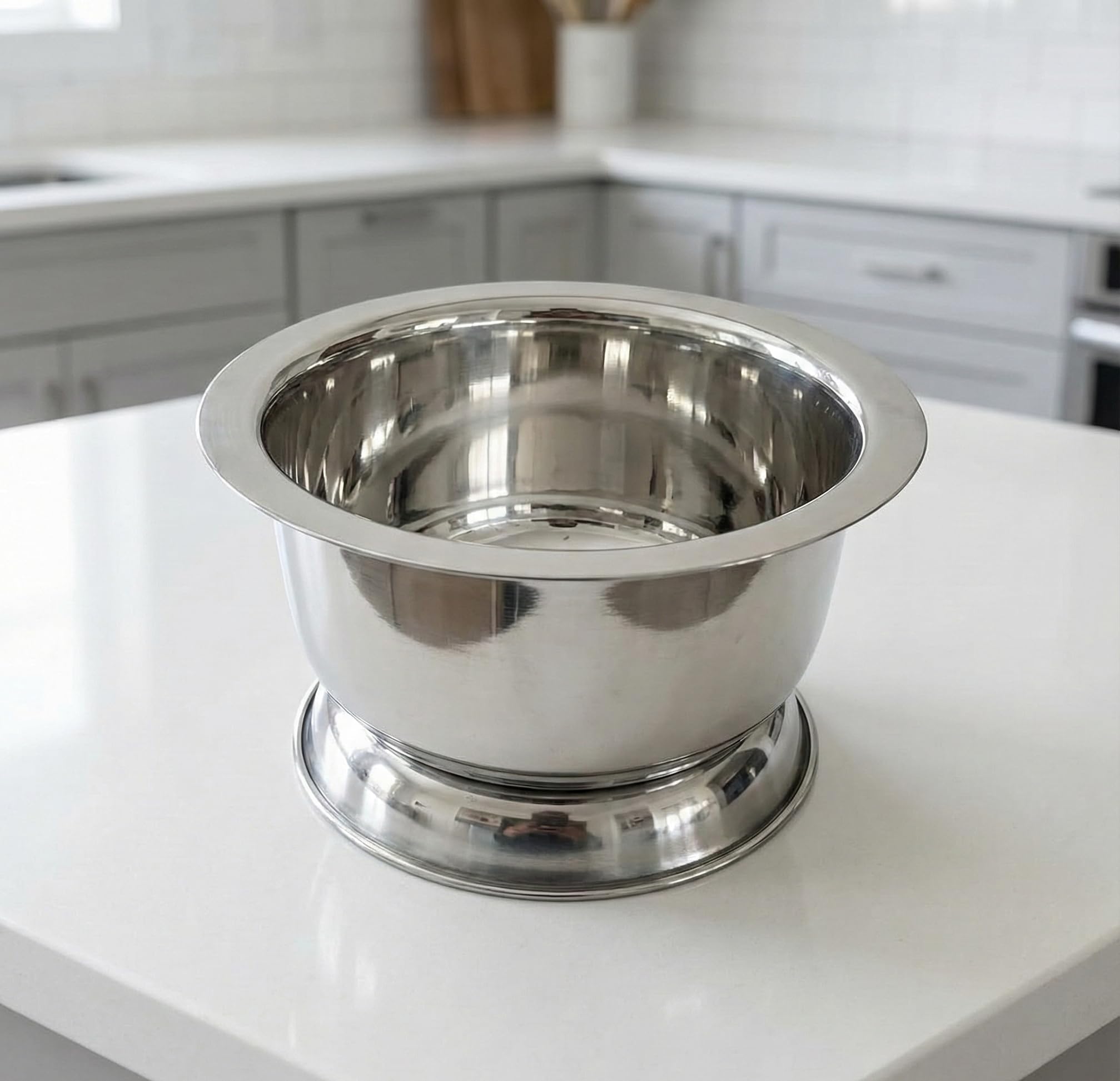 Premium Stainless Steel Pooja Bowl with Stand, Traditional Kumkum Haldi Holder, 15.2 cm x 8.8 cm, Padam Pyala for Religious Ceremonies.-image-8