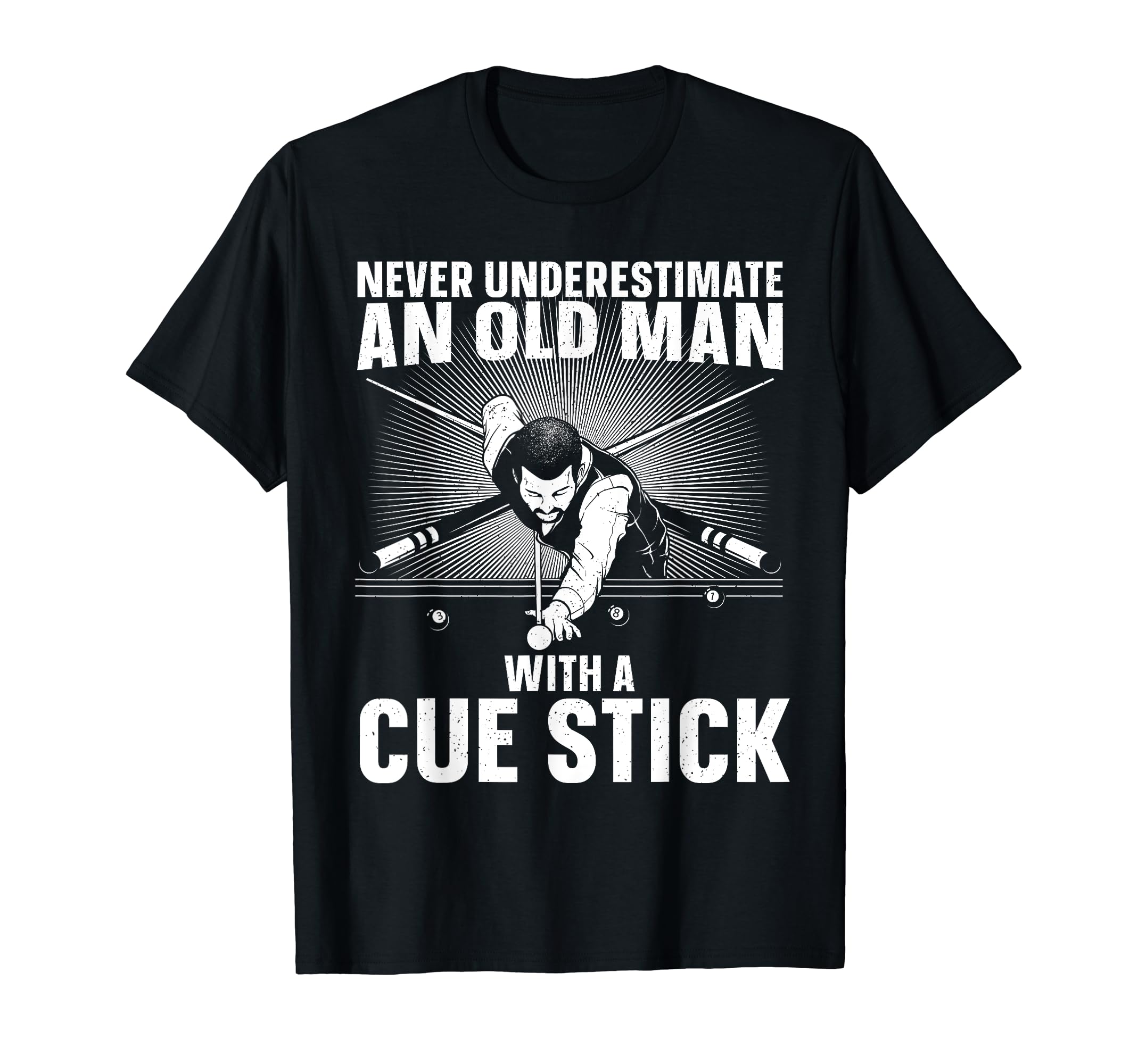 Best Pool Art For Men Grandpa Billiard Player Pool Lover T-ShirtOEKO-TEX STANDARD 100