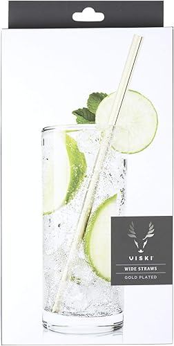 Vista 11 de Pajitas de cóctel doradas de Viski® Oro