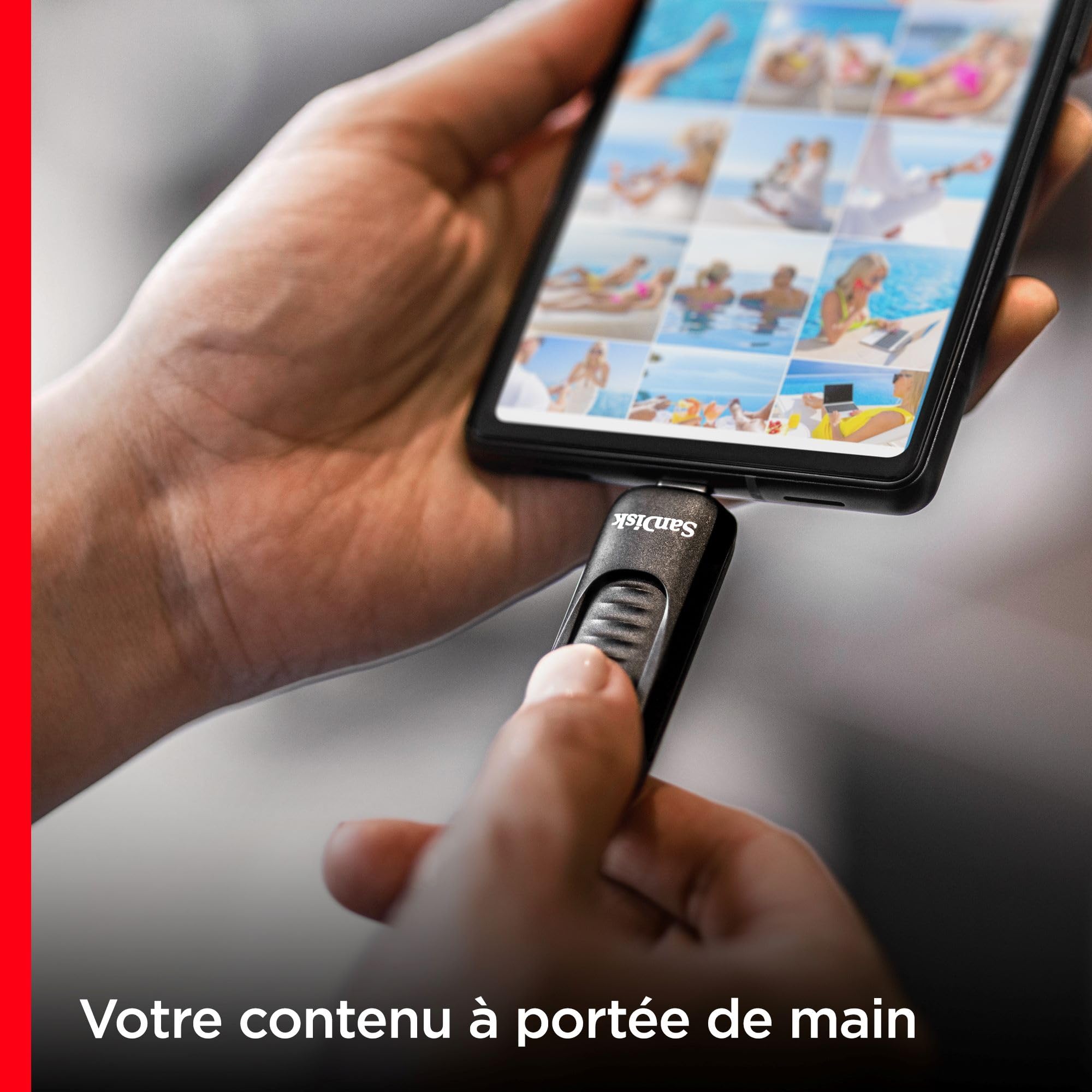SanDisk Ultra Slider Clé USB 512 Go USB 3.2 Gen 1 Type-C Noir