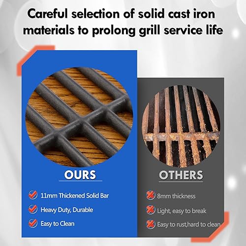 Miniatura 5 de 463347519 463347017 Rejillas de parrilla para Charbroil Performance 5 quemadores Rejillas de repuesto 463342119 463347518 463335517 463347519