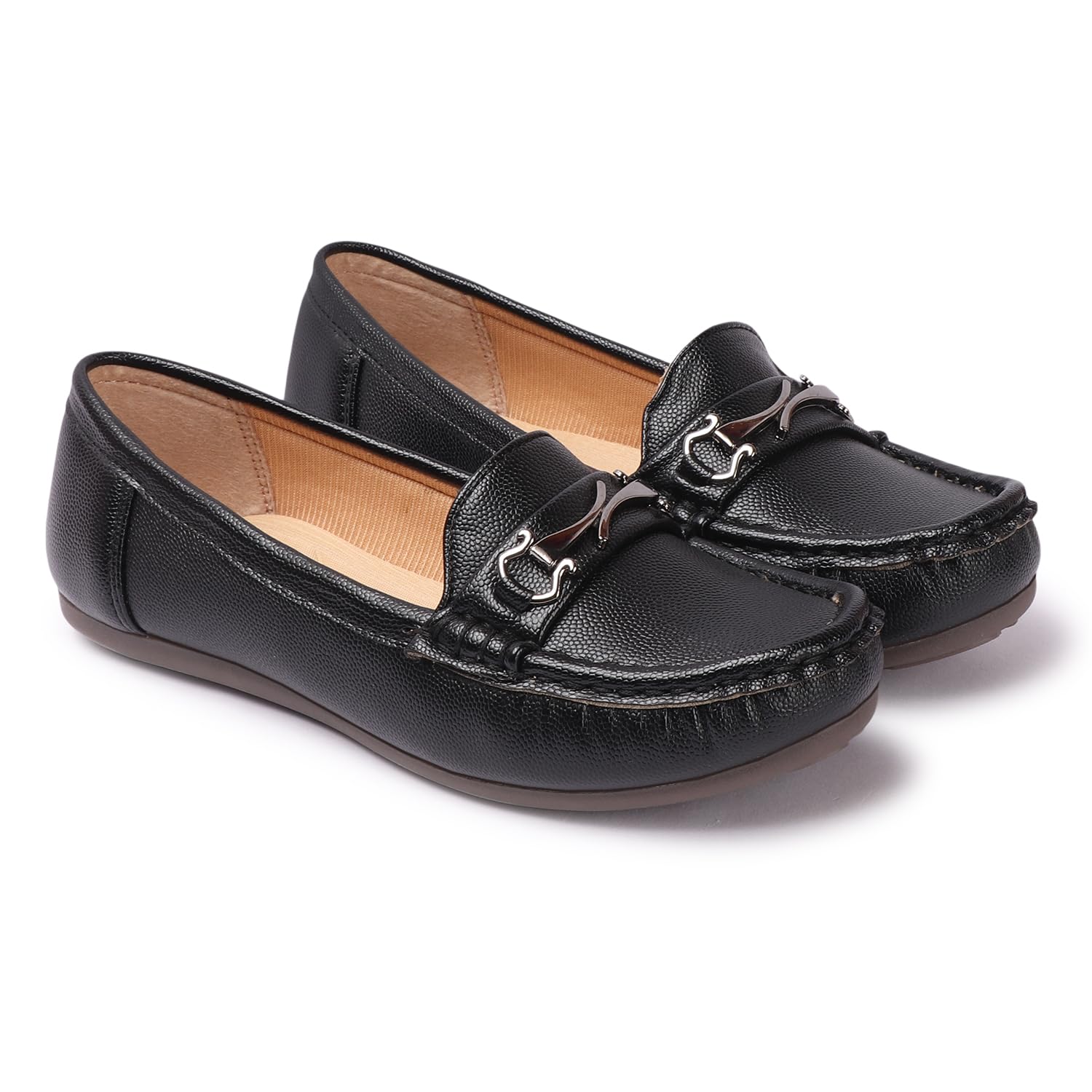 zaysoo Women's Loafers Casual Slip on Flat Shoes Womens Penny Loafers Moccasions Comfort Dressy Work Shoes-picture-37