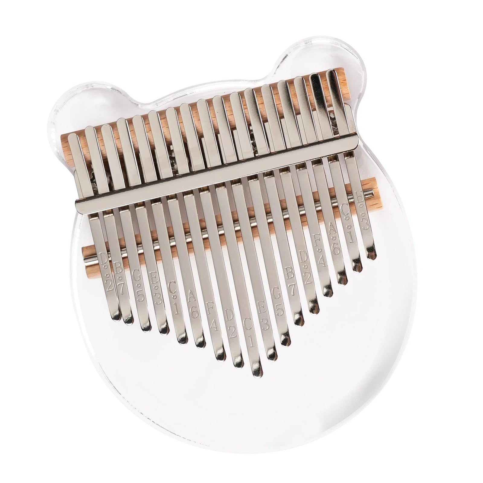 Kalimba Kalimba Akrylowa Z 17 Klawiszami I Klawiszami Z Metalu Mineralnego O Ciepłym Rezonującym Brzmieniu. W Zestawie Młotki Do Strojenia.
