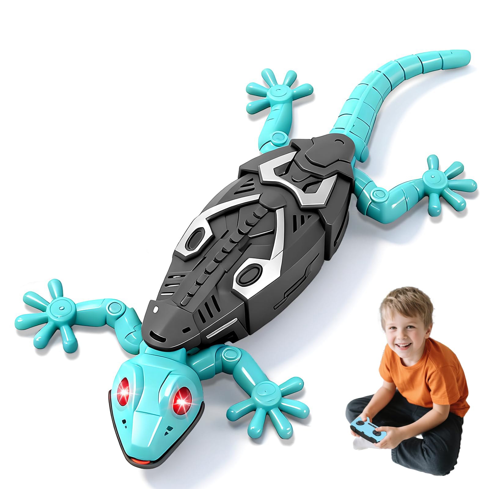 EIN Gecko-Spielzeug für einen 5-jährigen Jungen