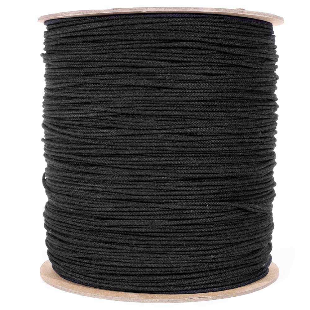 Cordón de teatro, sin esmaltar, 0,95 cm – 0,95 m, línea de utilidad multiusos, color negro