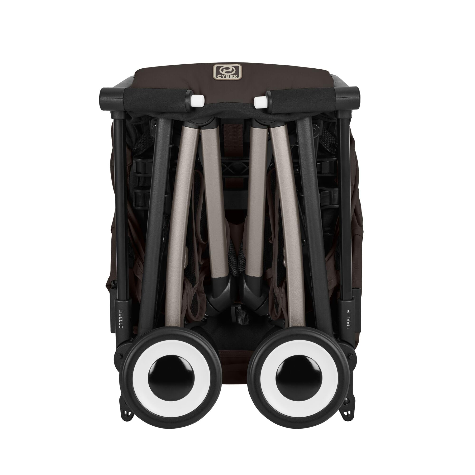 CYBEX Gold Wózek dziecięcy LIBELLE w rozmiarze pasującym do bagażu podręcznego, Od ok. 6 miesięcy do ok. 4 lat (maks. 22 kg), Ultralekki (tylko 6 kg), Jednoręczny system pasów, Chocolate Brown