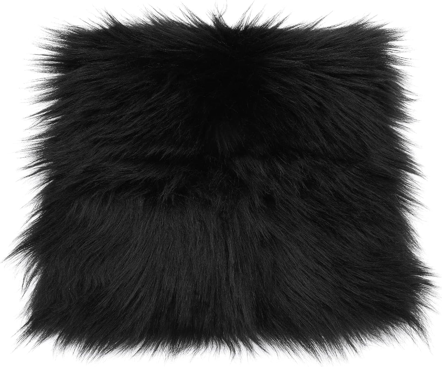 WLLHYF Faux Fur Fabric Squares, 12 Inches Shaggy Fur Fabric Cuts Fluffy ...