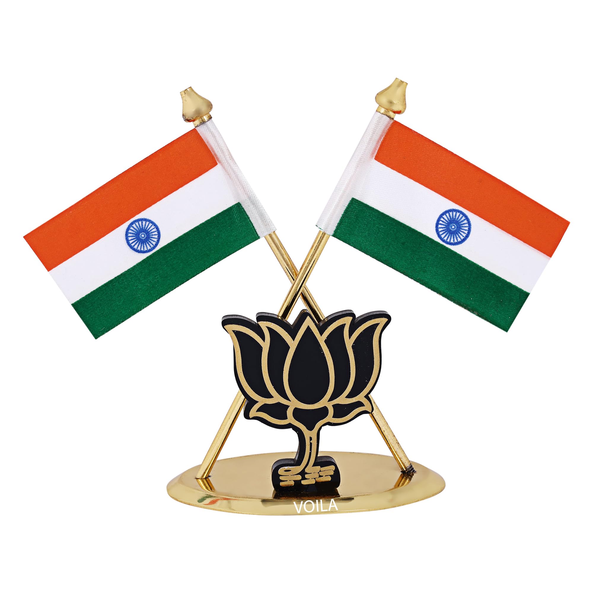 Voila Brass Metal Indian Flag for Car Dashboard Office Desk National Festival Gifts (B0CLJGL3V5) Amazon Price History, Amazon Price Tracker