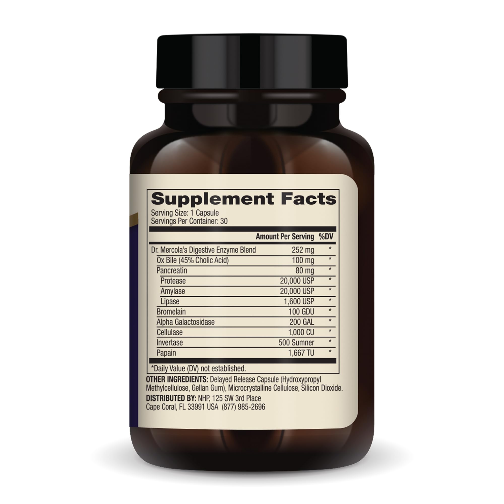 Dr. Mercola Digestive Enzymes, Eases Bloating and Indigestion, 0.5 oz — Amazon image 2